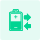 Green battery icon with bidirectional arrows, representing high-rate 1P fast charging and discharging capabilities.