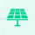 Green solar panel array icon, representing a 250 kW photovoltaic input capacity.