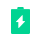 Solid green battery icon with a bold lightning bolt, representing auxiliary backup dispatch and emergency power supply switching.