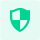 Green shield icon, representing system safety, thermal protection, and reliable battery operation.